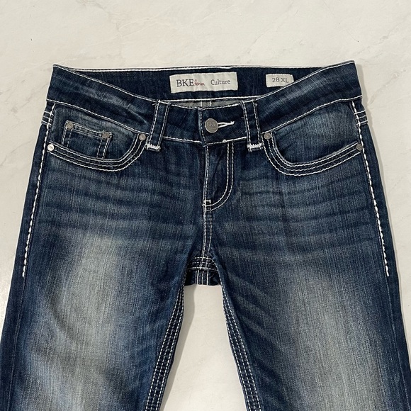 BKE Culture Bootcut Dark Wash Jeans Size 28XL - Picture 3 of 8